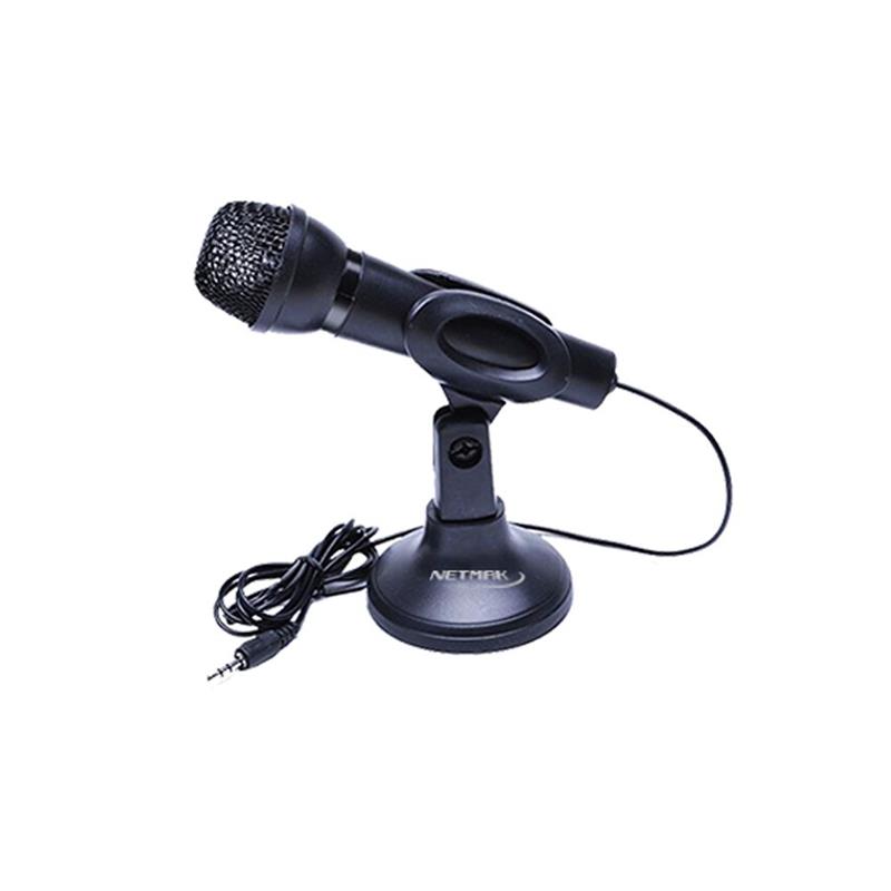 NETMAK MICROFONO PARA PC CON BASE /CONEXION 3.5MM NM-MC2