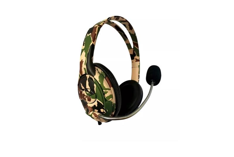 NETMAK AURICULAR GAMER PS4 CAMUFLADO - 1 PLUG 3.5 BATTLE