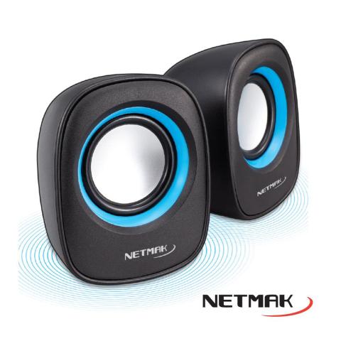 NETMAK PARLANTE POTENCIADO USB 2.0 BLUE NM-9025B