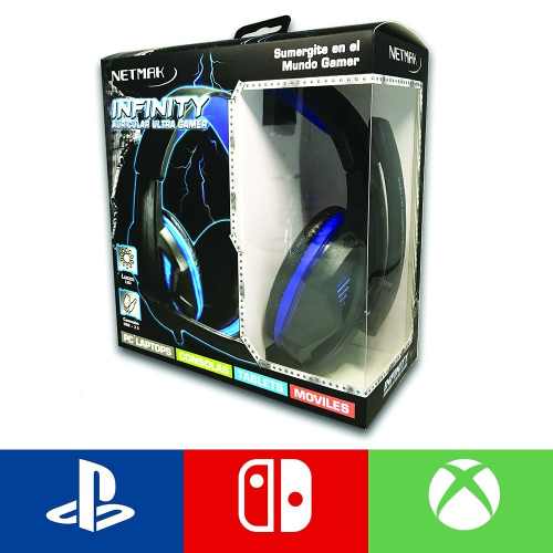 NETMAK AURICULAR NOTEBOOK/PS4 GAMER INFINITY