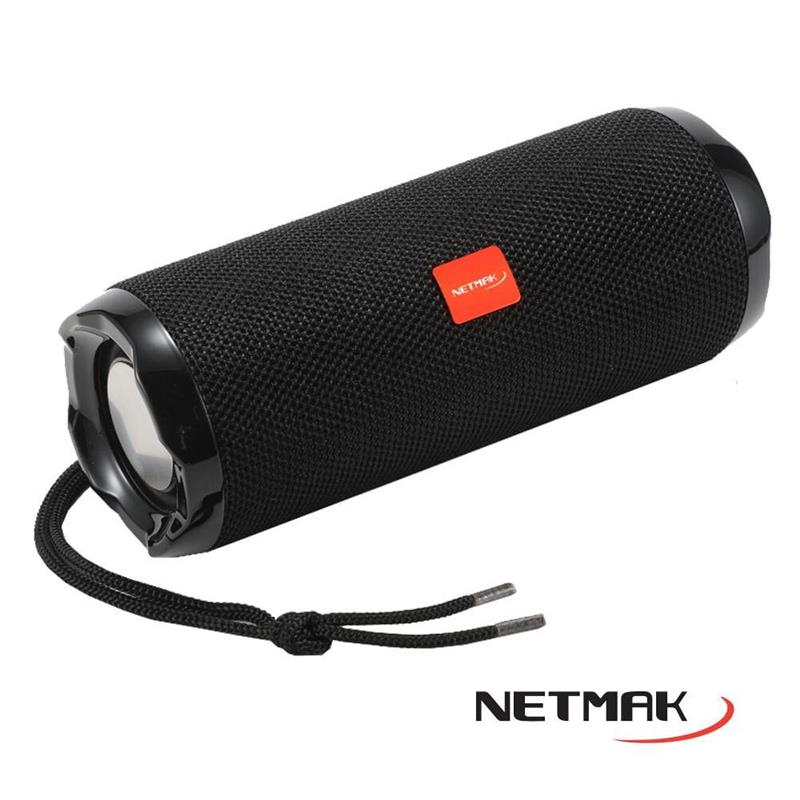NETMAK PARLANTE FLOW PORTABLE BLUETOOTH 10W BLACK NM-FLOW