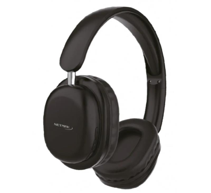 NETMAK AURICULAR BLUETOOTH PLEGABLE / NEGRO / NM-LIVE