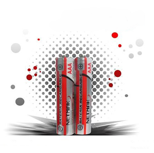 NETMAK PILAS RECARGABLES AAA 1100 (X2)