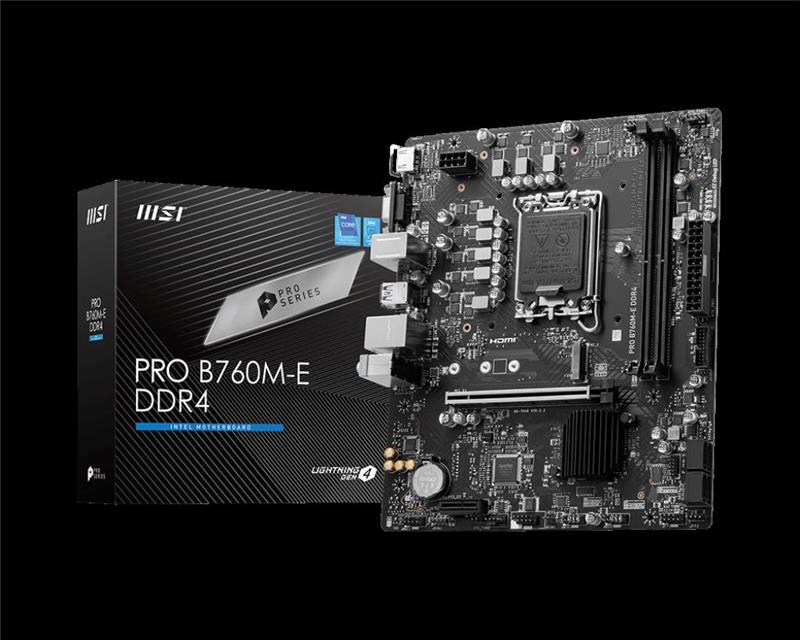 MOTHER MSI PRO B760M-E H/V 1700 M.2 DDR4