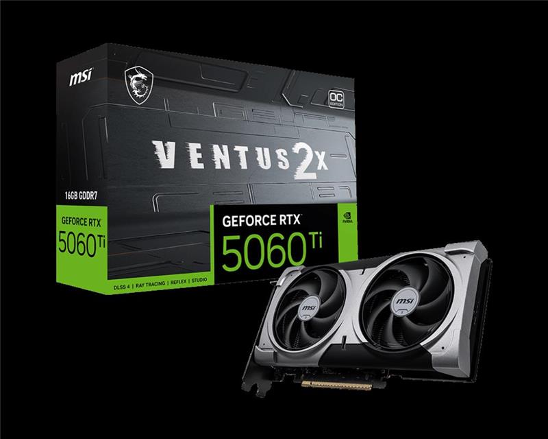 PLACA MSI RTX 5060TI VENTUS 2X PLUS 16GB DDR7