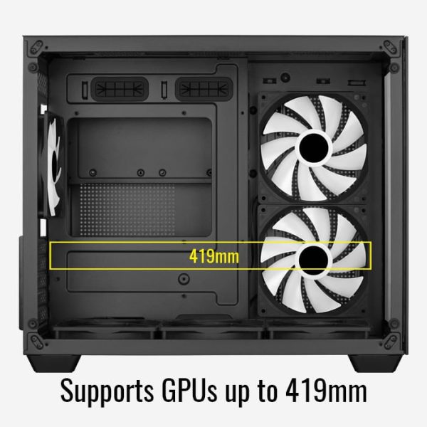 GABINETE AEROCOOL DRYFT MINI-G-BK-V3 (MICRO-ATX/MINI-ITX)(NO FAN CONTROLER) (VIDRIO)