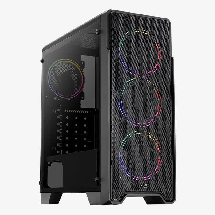 GABINETE AEROCOOL ORE SATURN FRGB-G-BK-V2 (ATX/MICRO-ATX/MINI-ITX) (4FAN/VIDRIO/GPU 371MM)
