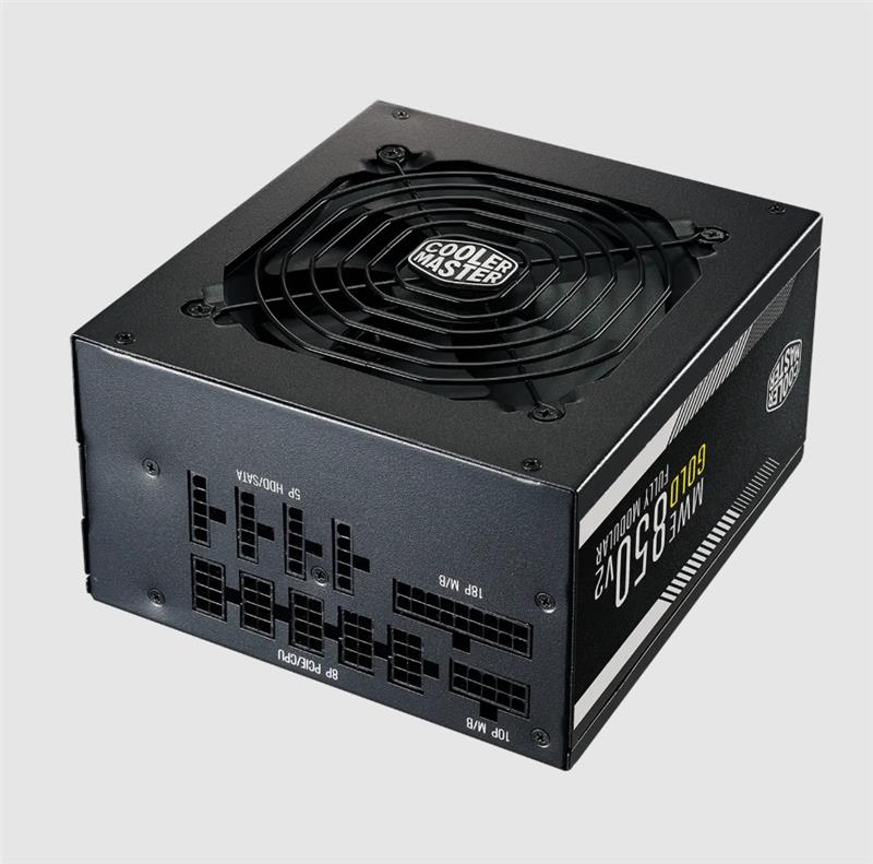 FUENTE COOLERMASTER MWE GOLD V2 FM 850W FULL-MODULAR/ +80 GOLD (SIN CABLE POWER)