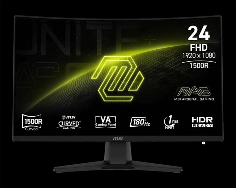 MONITOR MSI CURVO 24" MAG 242C 1500R (1920X1080) VA 180HZ