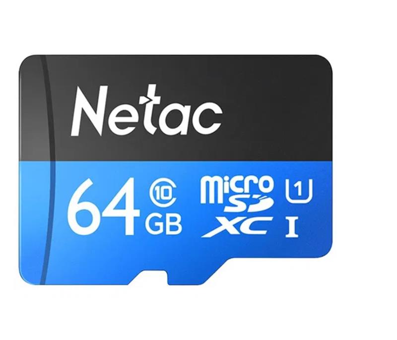 MEMORIA MICROSD 64GB CLASE 10 NETAC P500 STANDAR C/ADAPTER