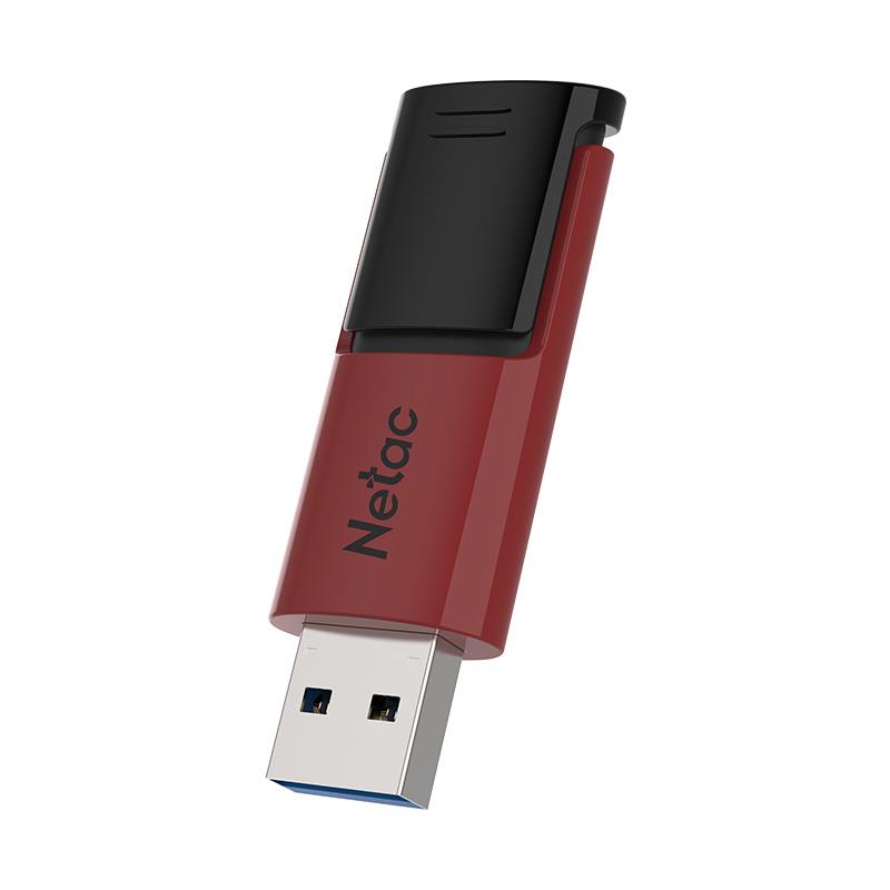 PEN DRIVE 64 GB NETAC U182 3.0 RED/BLACK RETRACTIL