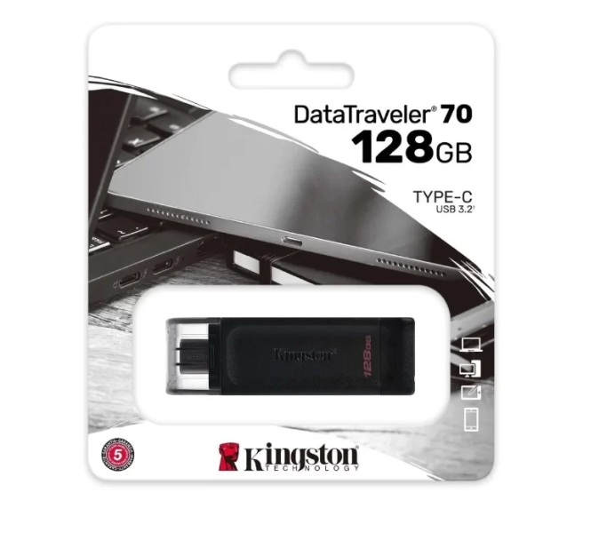 PEN DRIVE 128 GB KINGSTON 3.2 DT70 (TIPO C)