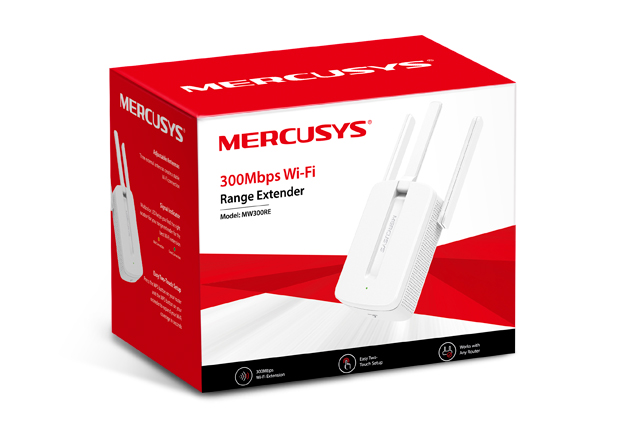 MERCUSYS WIFI EXTENDER 3-ANTENA MW300RE