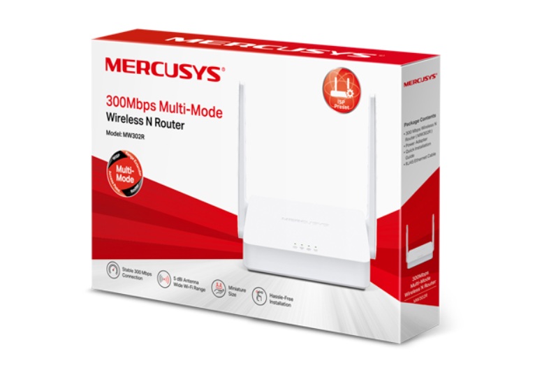 MERCUSYS WI-FI ROUTER 300 MW302R /2 ANTENAS MULTI-MODE