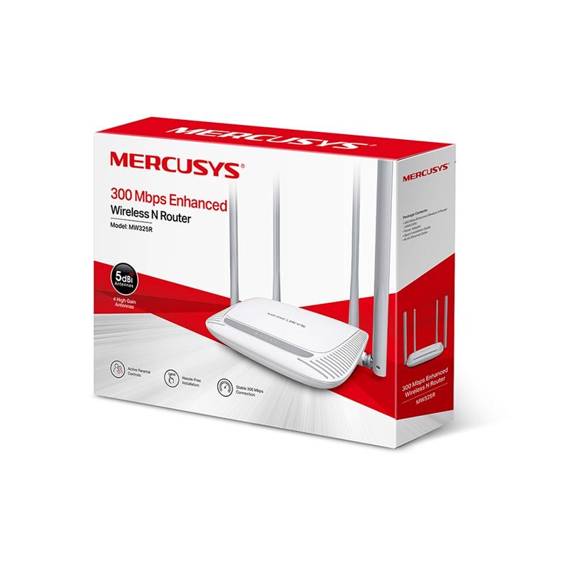 MERCUSYS WI-FI ROUTER 300 MW325R /4 ANTENAS