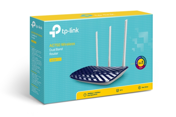 TP-LINK WIFI ROUTER ARCHER C20 AC750 /DUAL BAND/ TL-ARCHERC20
