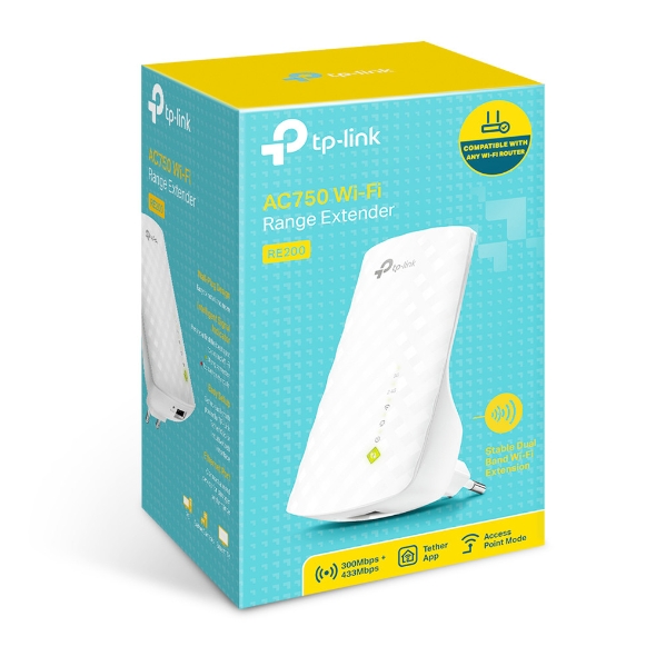 TP-LINK WIFI EXTENDER 2.4 Y 5GHZ TL-RE200