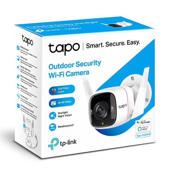 TP-LINK CAMARA IP WIFI 2K QHD TAPOC320 EXTERIOR