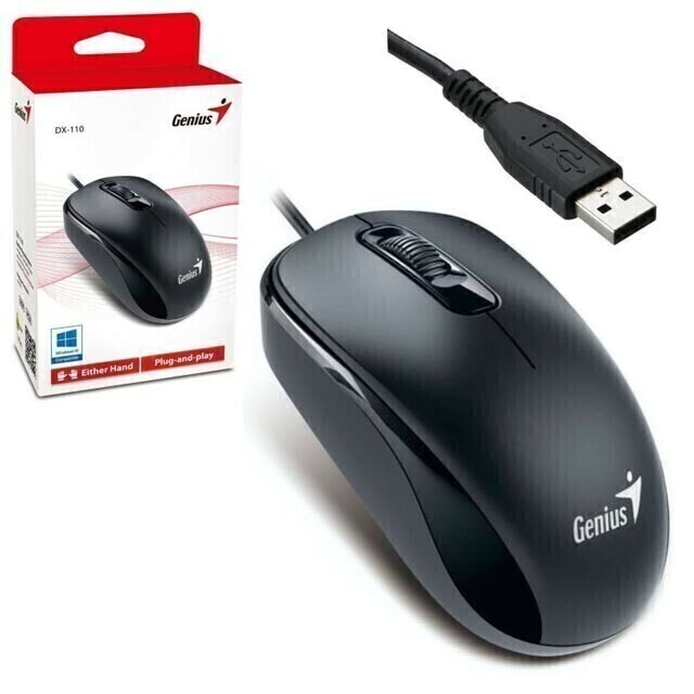 MOUSE GENIUS DX-110 BLACK G5 / USB