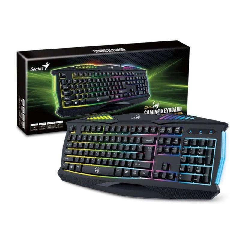 TECLADO GENIUS GX SCORPION K220 / USB / BLACK / GAMING RGB