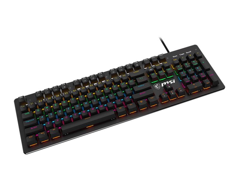 TECLADO MSI FORGE GK300 MECANICO/ USB/ BLUE / RGB