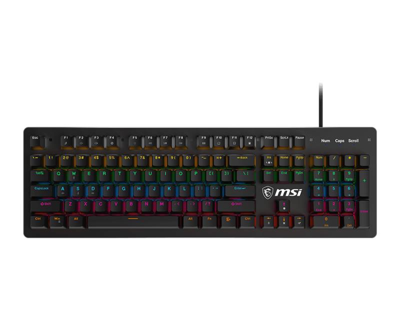 TECLADO MSI FORGE GK300 MECANICO/ USB/ BLUE / RGB