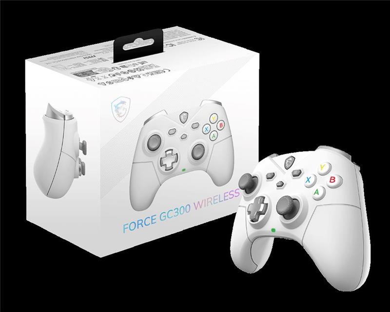 MSI GAMEPAD FORCE GC300 WIRELESS-BT/CABLE USB A USB 2MT/ BLANCO