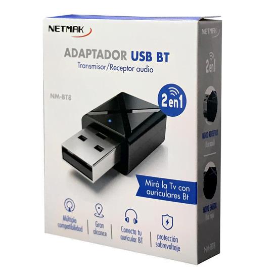 NETMAK ADAPT. USB BLUETOOTH TRANSFERENCIA/RECEPCION NM-BT8