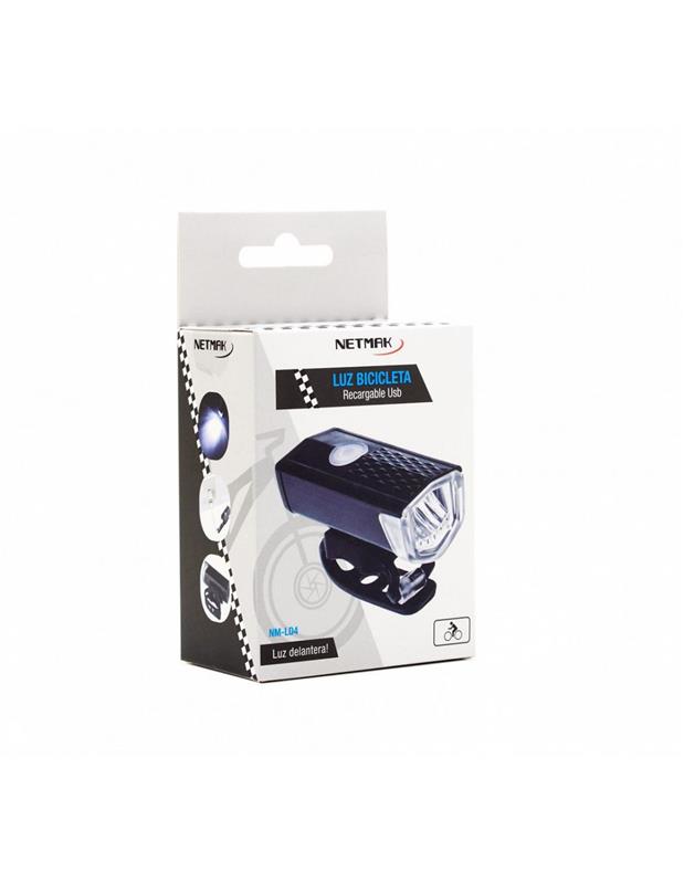 NETMAK LUZ RECARGABLE DELANTERA PARA BICICLETA NM-LD4