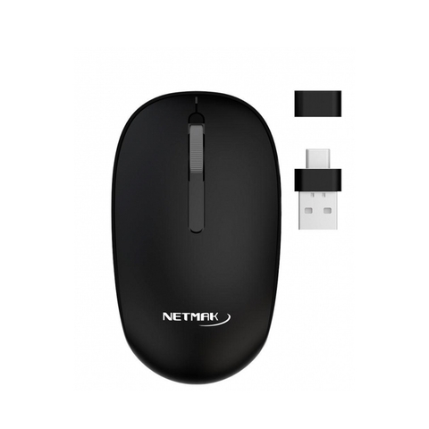 NETMAK MOUSE INALAMBRICO 2.4GHZ NEGRO NM-M684