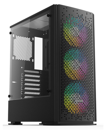 GABINETE GAMING E-VIEW KIT-K2 RGB ATX-750W 80+ (TEC+MOU/4 COOLER/VIDRIO)
